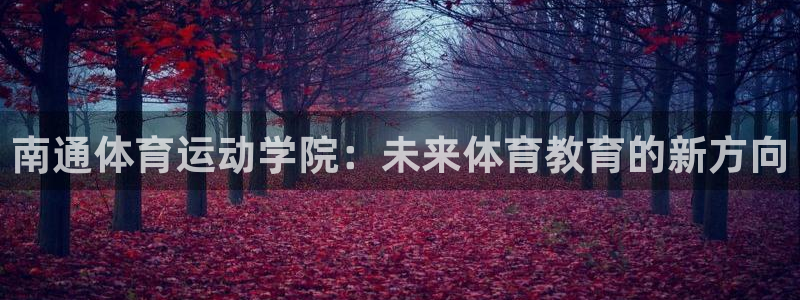 凯发官方正版app娱乐是那个系列的台子：南通体育运动