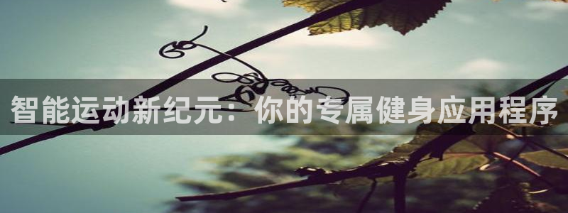 凯发官方正版app娱乐代理怎么样：智能运动新纪元：你的专属健